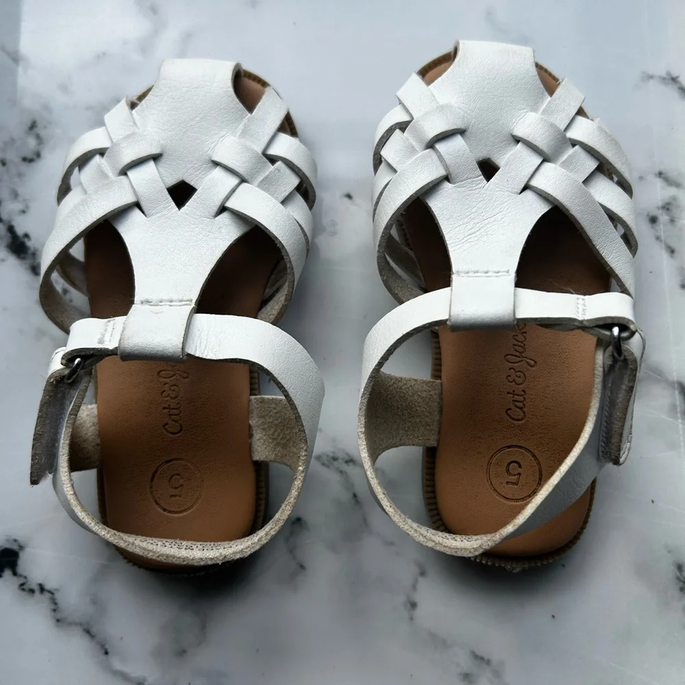 Cat & Jack White Kids Sandals